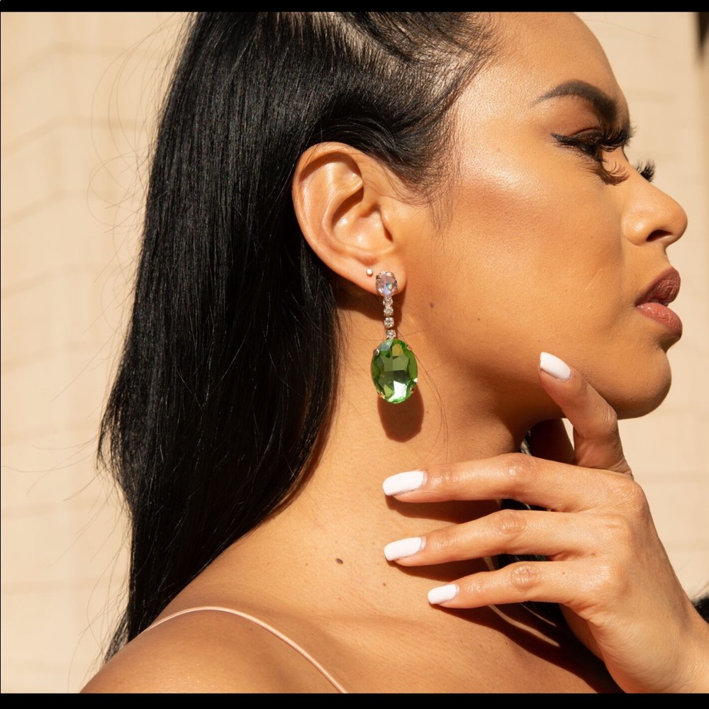 Priveè Label Two Tone Jewel Earrings